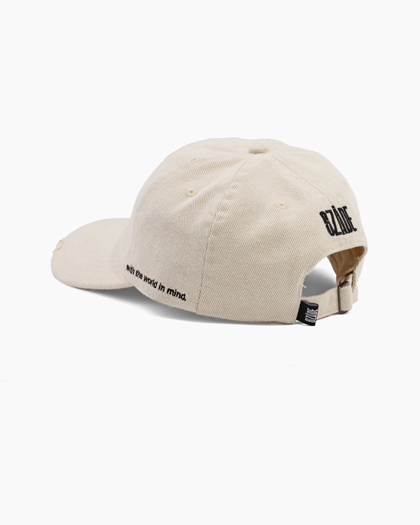 SZADE - remix cap ; ivory denim / zebra