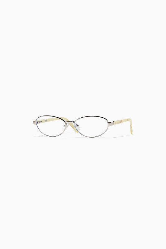 SZADE - cherry ; polished silver / blue light