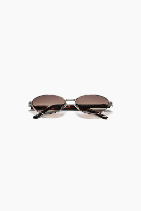SZADE - cherry ; polished silver tortoiseshell / dune