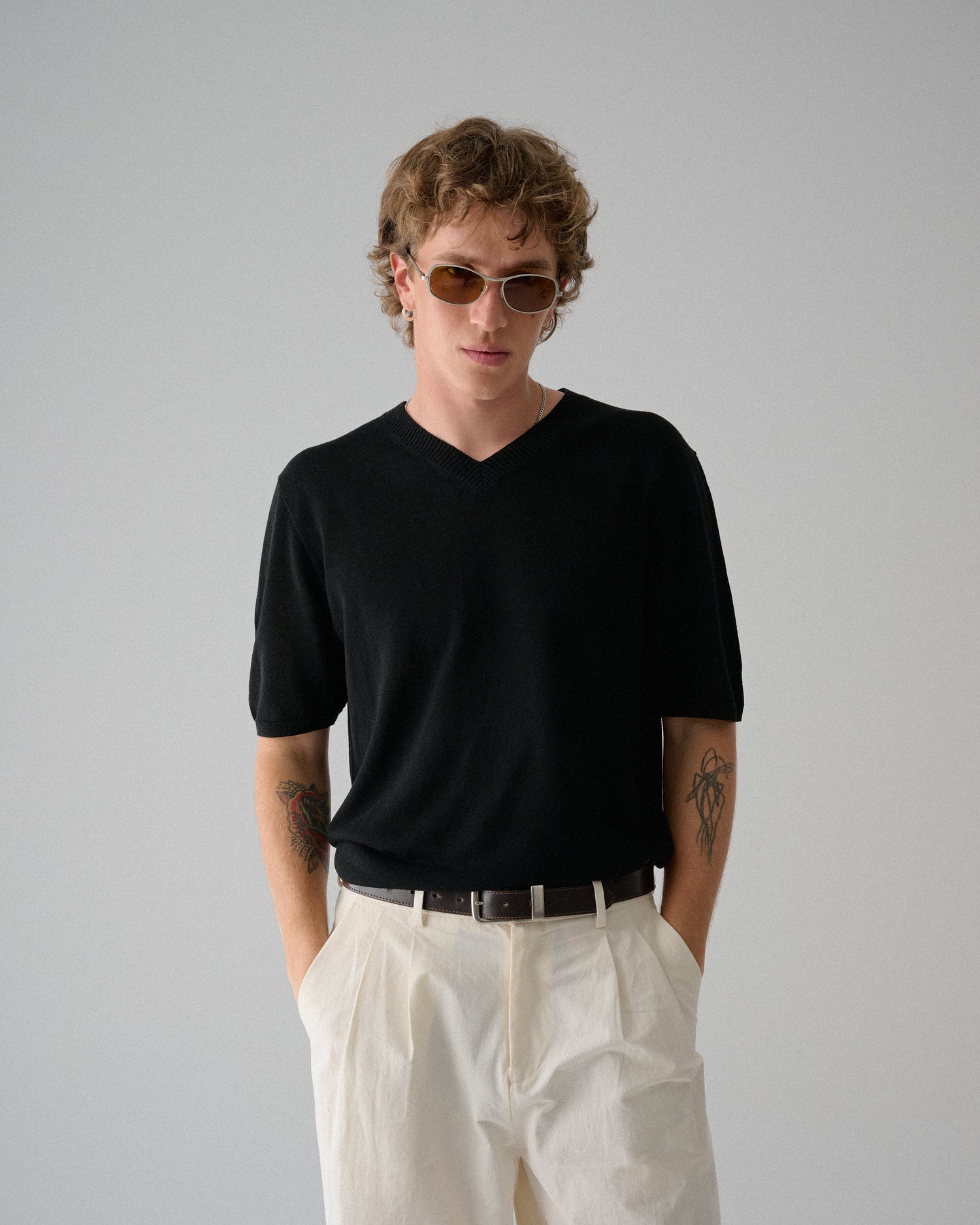 SZADE - rush ; matte silver / hazelnut